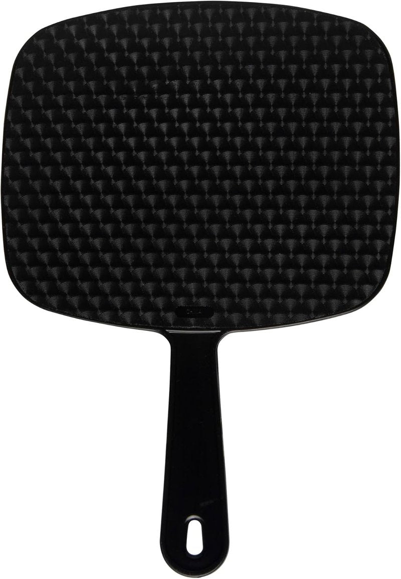 Diane Professional Hand Mirror - Premium Single-Sided Vanity Mirror for Makeup & Shaving | Medium 7.5" x 10.75" in Black