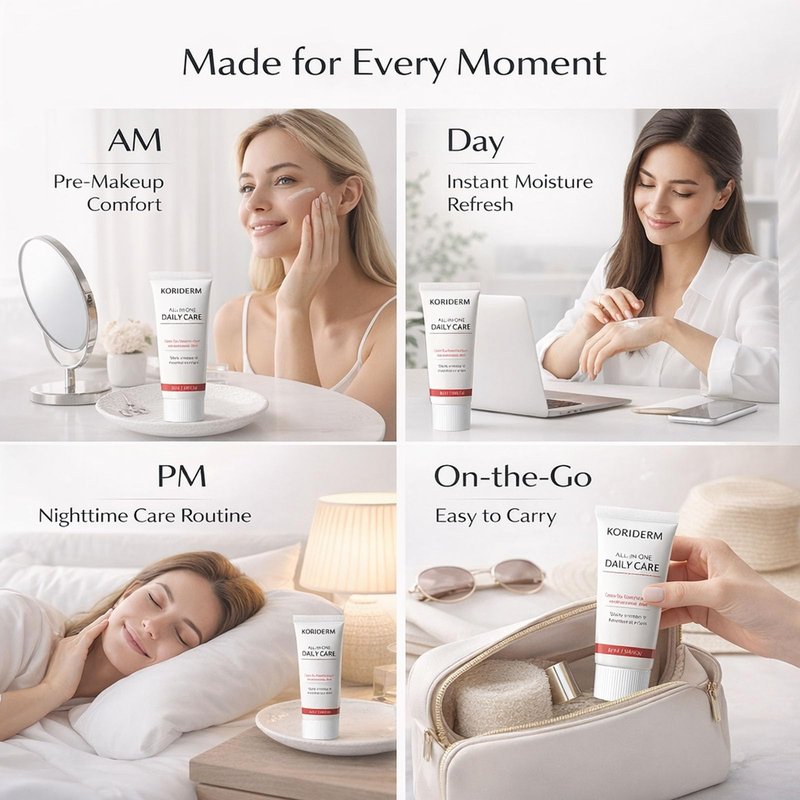KORIDERM Time Reverse Cream, All-In-One Daily Moisturizing Face Cream with Centella Asiatica (Cica) & Hyaluronic Acid, Nourishing, Hydrates, Firms & Reduces Wrinkles – 50 mL / 1.69 fl oz (1)