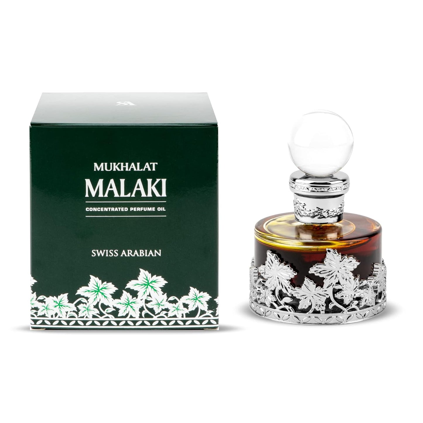 Swiss Arabian Mukhalat Malaki - Concentrated Perfume Oil for Men & Women | Turkish Rose, Saffron & Oud - 1 oz
