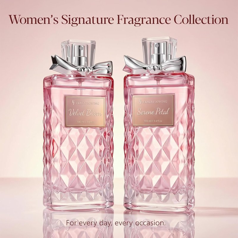 Alcohol-Free Floral Perfume for Women - Long Lasting Rose, Jasmine & Peony Scent | 100ml / 3.4 fl oz Gift for Moms