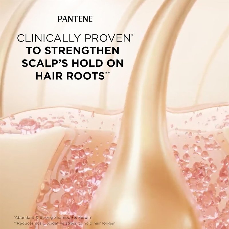 Pantene Abundant & Strong Shampoo - Strengthens Hair Roots | 13.5 oz