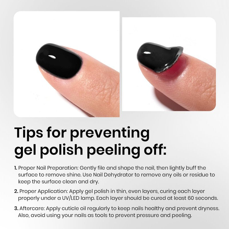 Beetles 3 Pcs No Wipe Gel Top Coat Base Coat & Black Gel Nail Polish Set, Shine Finish and Long Lasting, Soak Off LED Lamp Base Top Uv Lamp Nail Art Manicure Gifts for Women