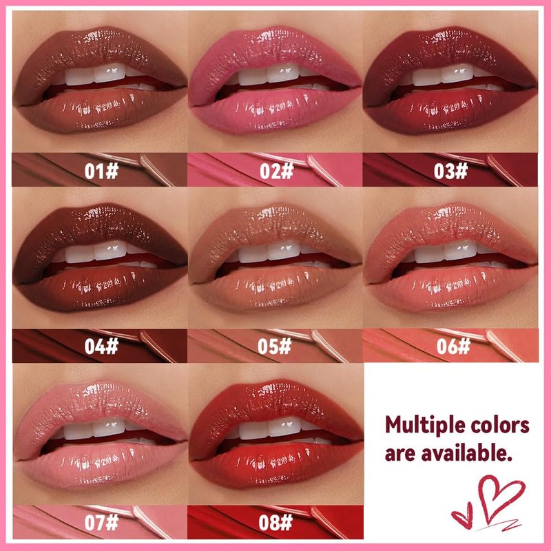 FeiCuiYun Pink Honey Tinted Lip Stain Lip Balm Lip Gloss Lipstick, Sheer Hydrating Lip Stains Tint, Moisturizing Lip Color for All Skin Tones, Nourishing Lip Balm with a Hint of Natural Black Cherry