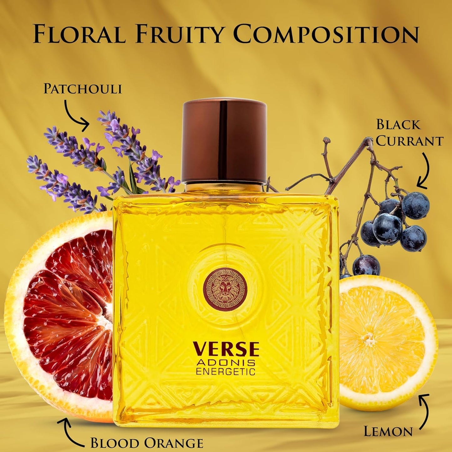 Verse Adonis Men’s Cologne Gift Set – 4 Fragrance Collection (Energetic, Pour Homme, Aquarius Blue, Uomo Fantasy) – Long Lasting Cologne Sprays with Fresh, Citrus, Woody Notes – 3.4 Fl Oz Each