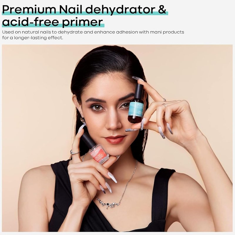 Modelones Nail Dehydrator - 15ml Acid-Free Prep Solution for Acrylic & Gel Nails | Hema-Free Primer