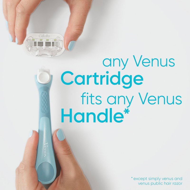 Gillette Venus Extra Smooth 4 count, plus Gillette Venus Extra Smooth Sensitive 2 count, 5-Bladed Women's Razor Blade Refills