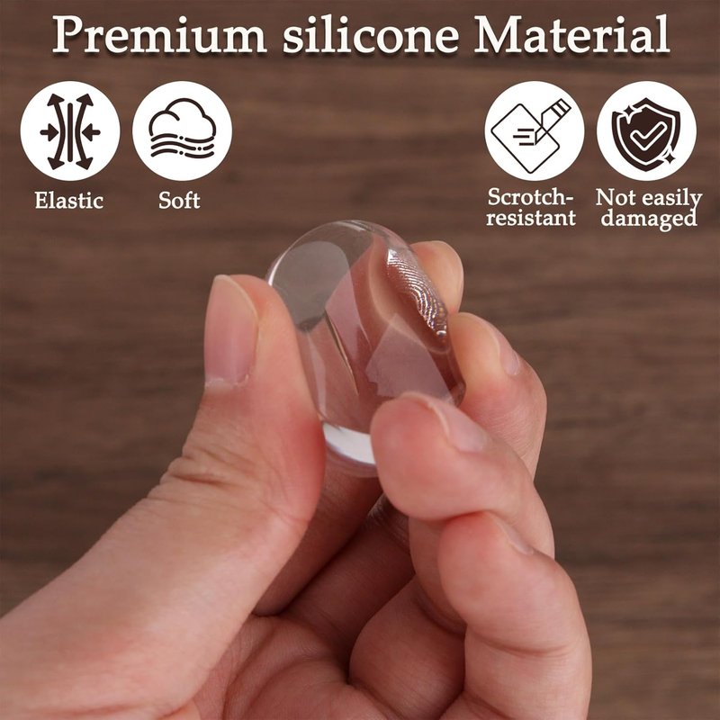 Skiennix French Nail Art Stamping Tool - Dual-Size Jelly Stampers for Perfect Fingernail & Toenail Designs