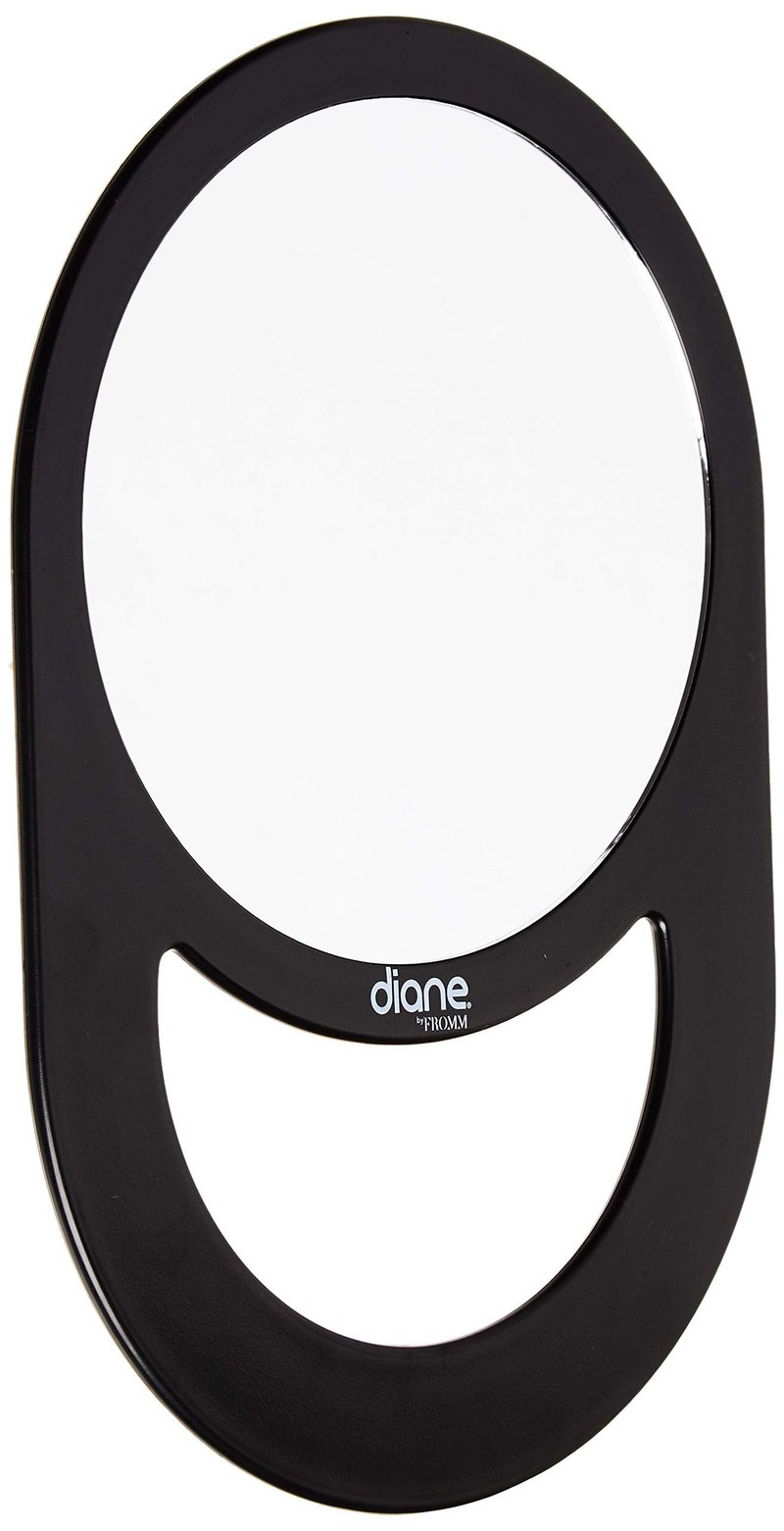 Diane Professional Quality Hand Mirror, Single Sided Hand Held Mirror, Lightweight Portable Mirror with Handle, Ideal for Makeup, Shaving, & Everyday Beauty, Compact Size for Travel – 7.5" Diameter