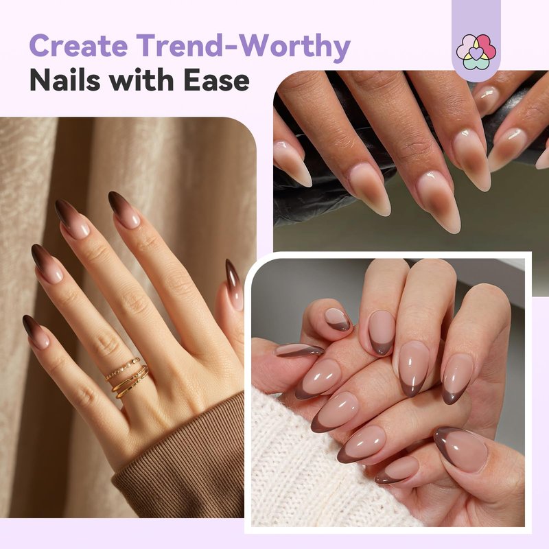 SAVILAND Dilution Free Airbrush Gel Nail Polish: Dark Nude Nail Airbrush Paint High Coverage Hema ＆ Acetone Free with Fine Mist No Clogging for Ombre French Nail Art Design Salon 20 ml