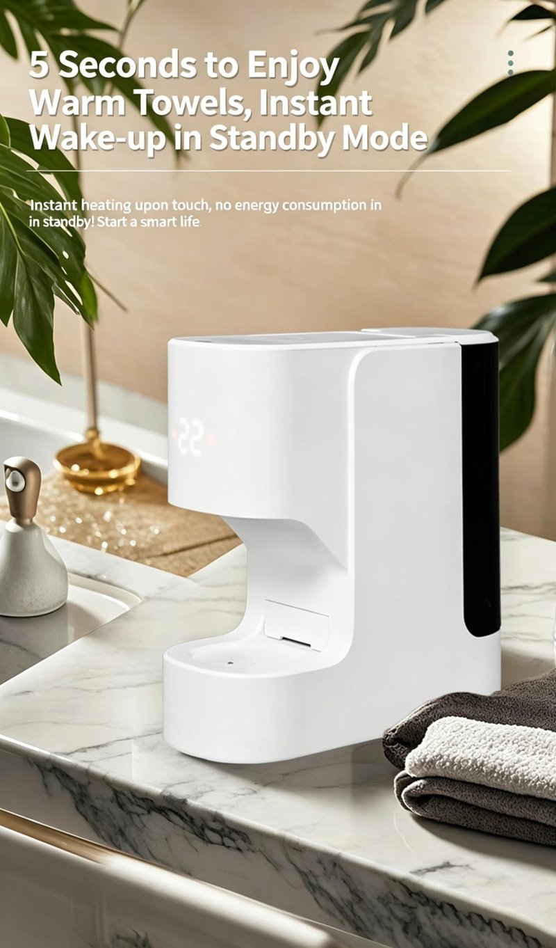 Hot Towel Dispenser hot towel warmer Towel heater facial 5-second fast heating home skincare spa hot towel automatic distribution heated towel machine(Towel Warmers+3 buckets of towels)