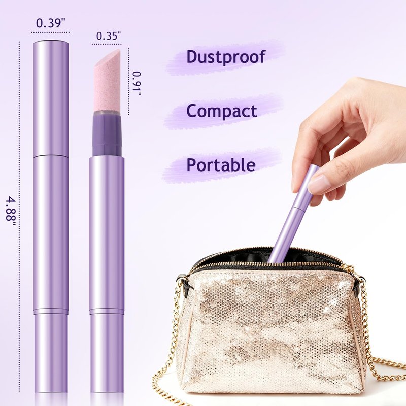 Furtherpretty 5PCS Cuticle Oil Pusher Pen Set, 2-in-1 Ceramic Cuticle Pushers with Oil for Nail Repair, Hangnail & Dry Cuticle Removal, Nail Care Pens for Manicure & Pedicure, Professional Salon Tools