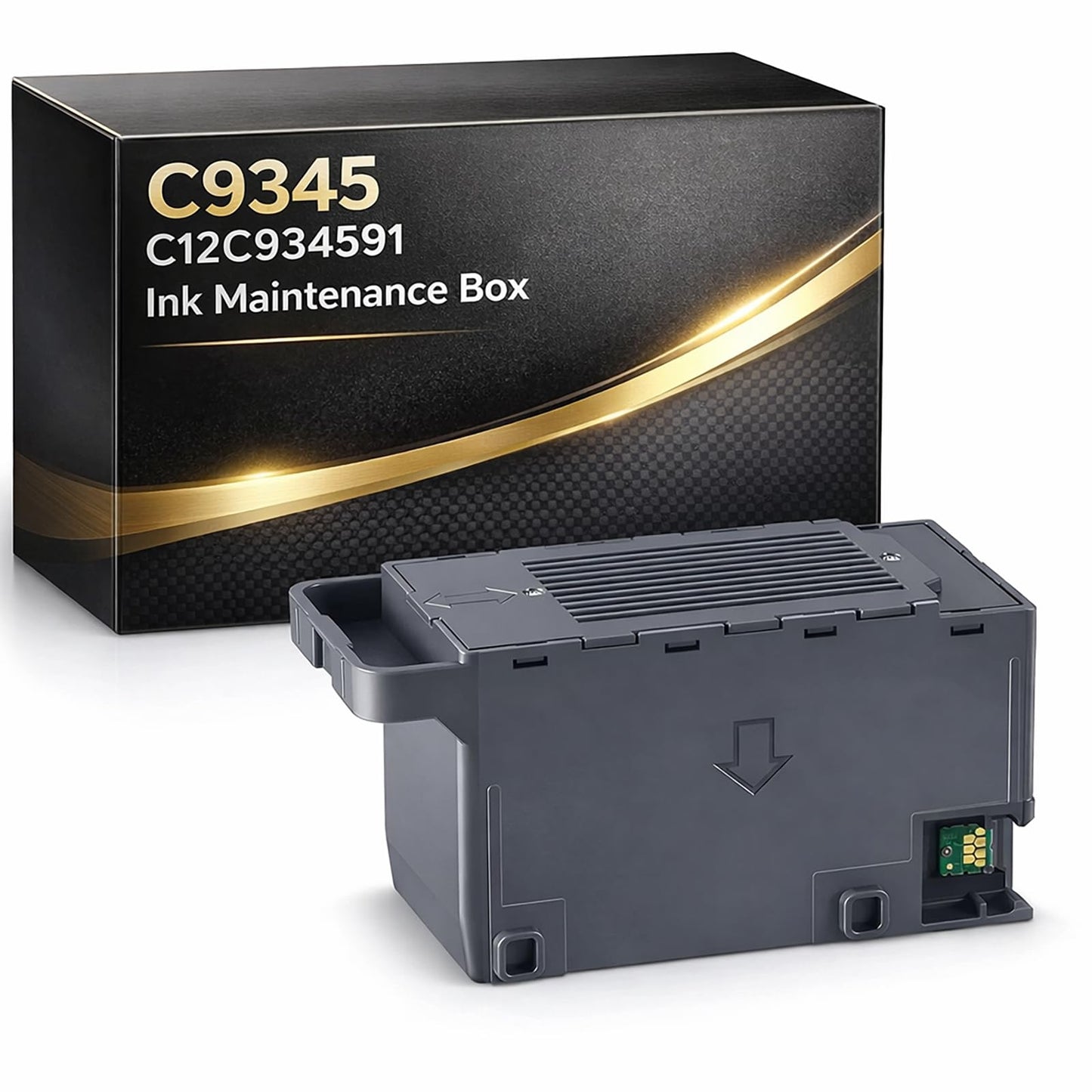 TRIXINK C9345 Maintenance Box Replacement with Enhanced Absorbent Core for Compatible Printers Waste Ink Tank with Chip, PXMB9 C12C934591, 1 Pack