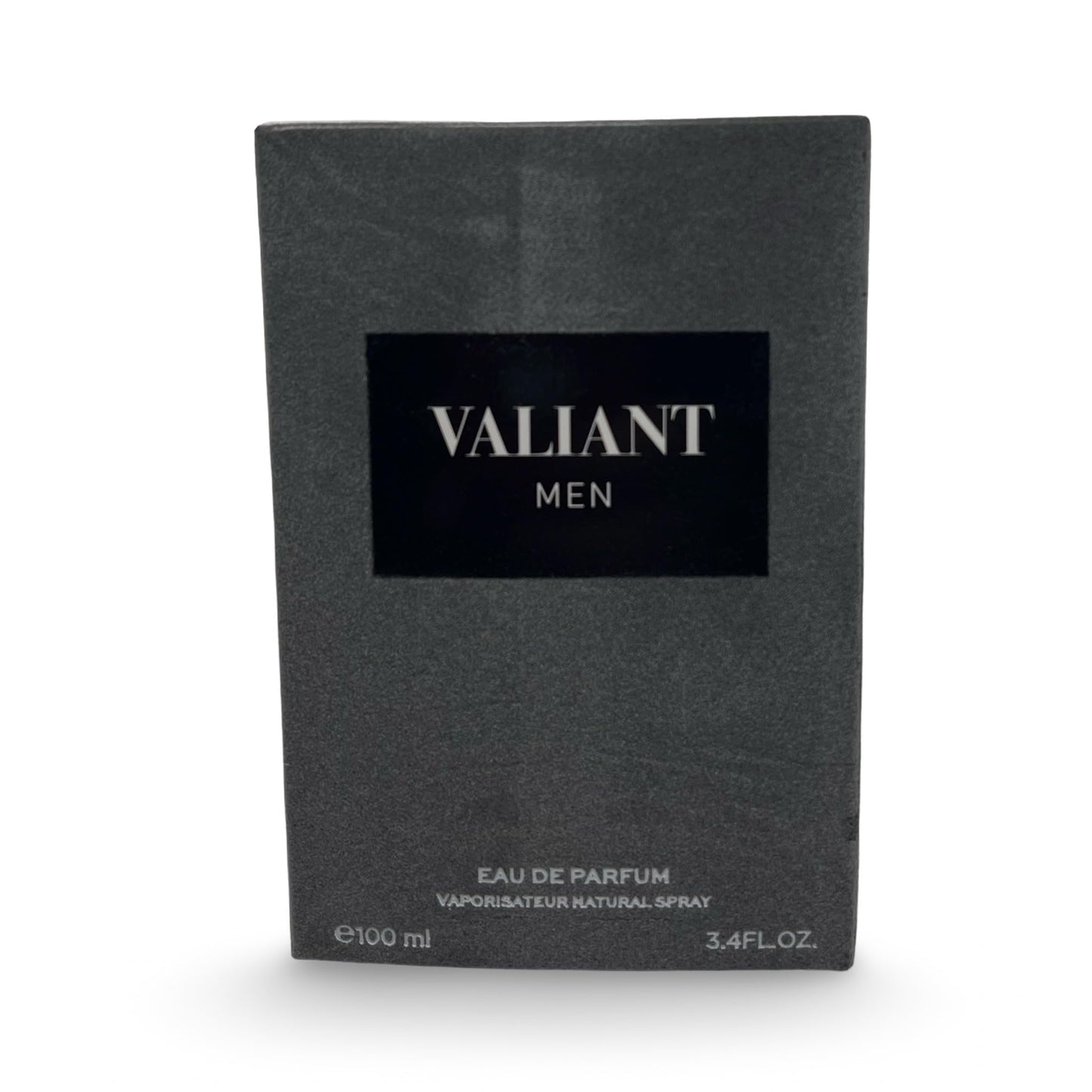 United Scents VALIANT MEN Eau de Parfum, Black Studded Bottle, Citrus Floral Fragrance, 3.4 Fl Oz