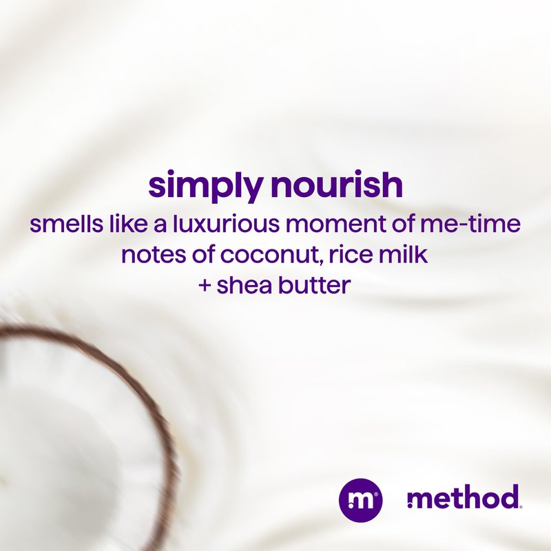 Method Moisturizing Shampoo, Simply Nourish - Hydrates and Revives Dry Hair, Safe for Color-Treated Hair – Sulfate Free and Cruelty Free - 14 oz