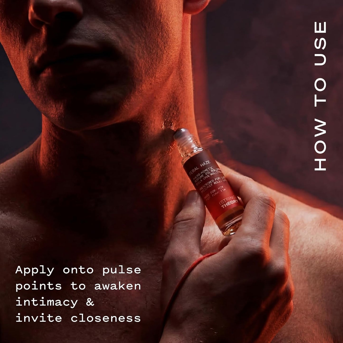 STRING THEORY | Garrett Men's Pheromone Roll-On Cologne - Spicy Vanilla & Smoky Musk - Lasts 3 Hours