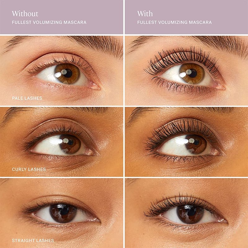 ILIA - Fullest Volumizing Mascara | Weightless, Buildable Formula for Sensitive Eyes | Non-Toxic, Vegan, Cruelty-Free (Full Size; 0.32 fl oz | 9.5 ml)