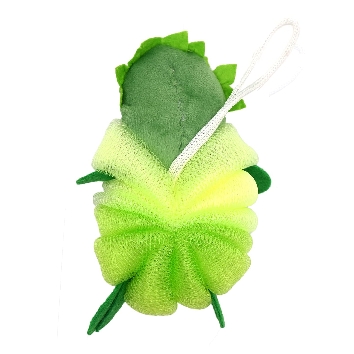 Cute Unicorn Kids Bath Loofahs Balls for Baby Girls Boys Mesh Shower Ball Pouf Exfoliating Bath Sponge Body Cleaner Bath Accessories (Green Shark)