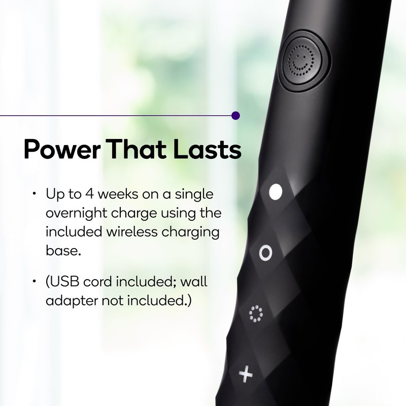 Burst Original Sonic Electric Toothbrush for Adults (Black) | Rechargeable Electric Sonic Toothbrush | Soft Bristle Deep Clean Stain & Plaque Removal | 3 Modes: Teeth Whitening, Sensitive & Massage