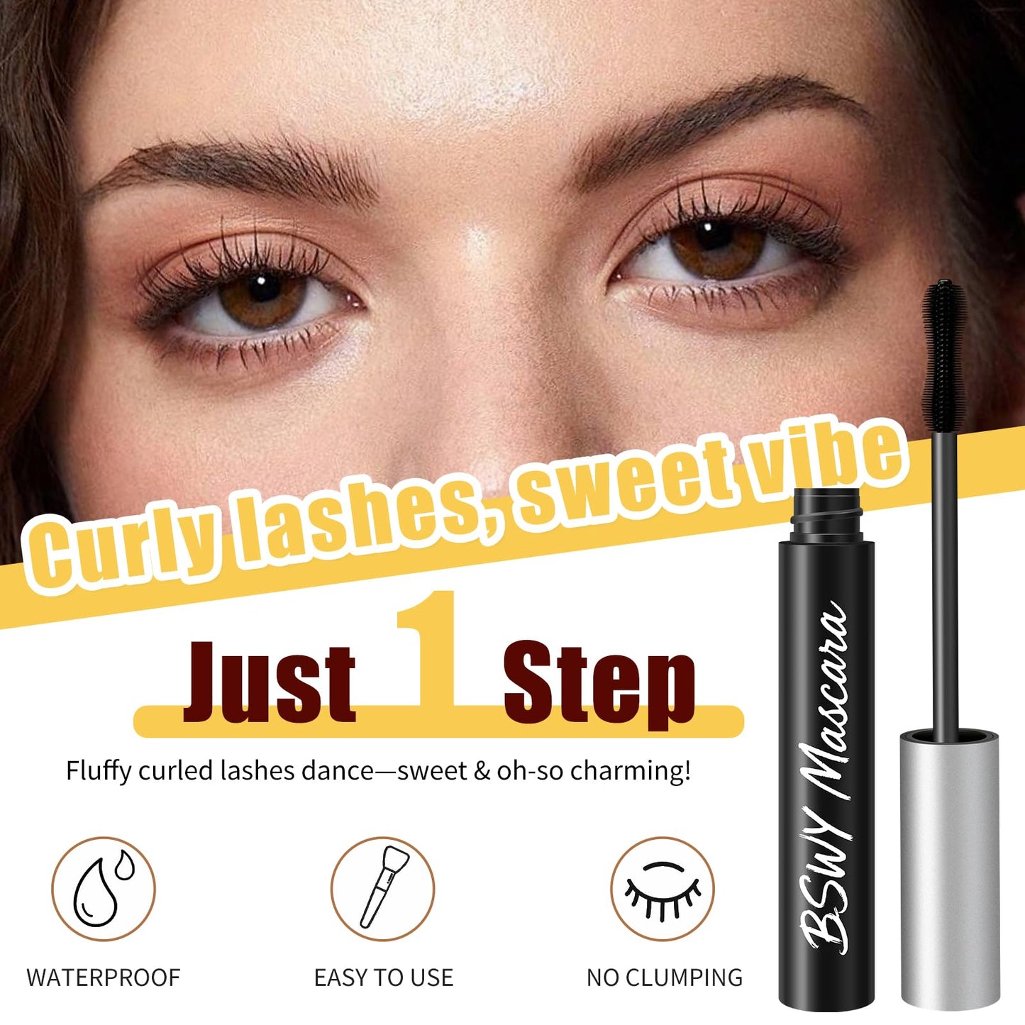Sky High Telescopic Tubing Mascara - Waterproof & Essence-Infused, Ideal for Women 60 Plus, Lengthening & Volumizing for Fuller, Smudge-Resistant Lashes