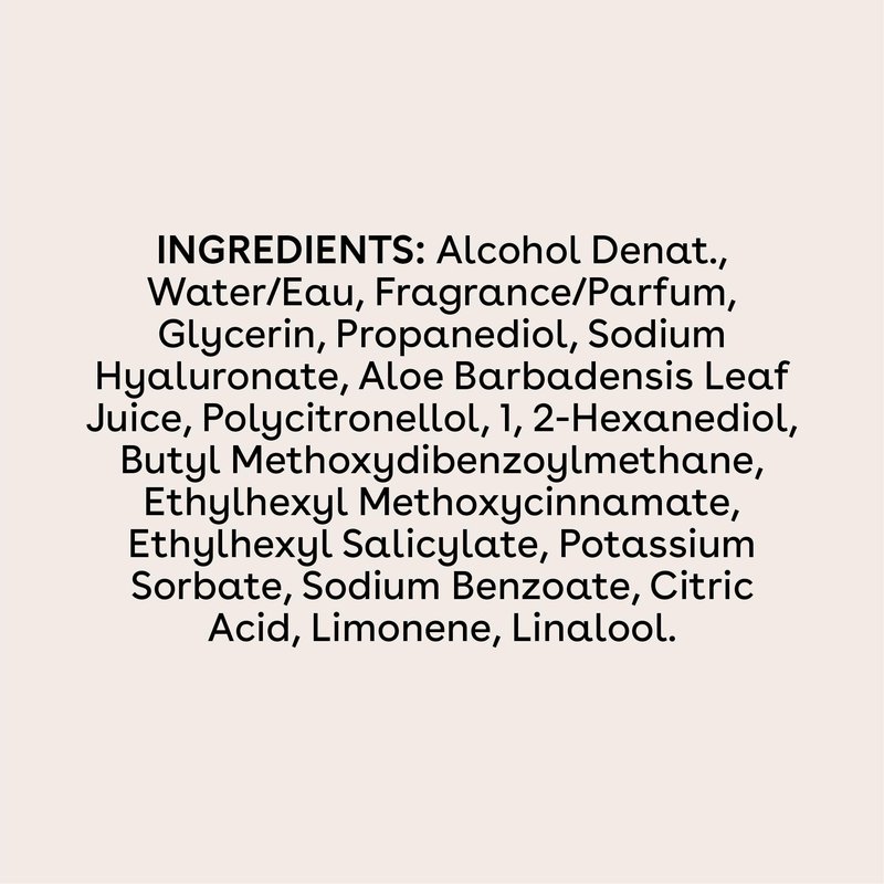 eos Cashmere Body Mist, Strawberry Dream, Body Spray for Women, Strawberry Perfume, Hair Mist, Moisturizing, Hyaluronic Acid, Glycerin, Vegan, Cruelty-free, 6 fl oz