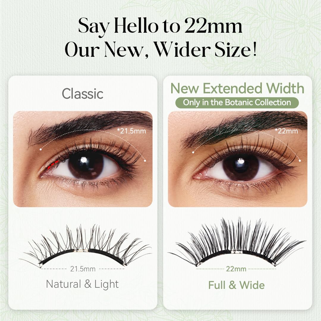 WOSADO Soft Magnetic Eyelashes Kit with Applicator, Reusable Glue-free Wispy Magnetic Lashes, Cruelty-free False Lashes, Waterproof, Lightweight, Suit for Heavy Makeup