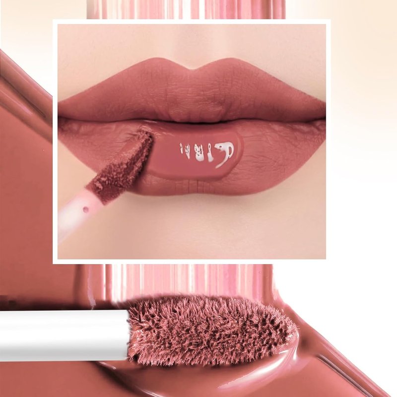 12Pcs Velvet Matte Liquid Lipstick Set - Waterproof Long-Lasting Nudes & Burgundy Shades | Perfect Gift for Women & Teens