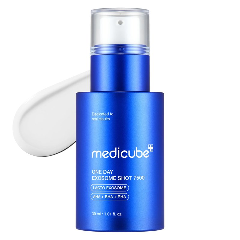 medicube Exosome Shot Zero 7,500 PPM Spicule Facial Serum | Liquid Skin Booster Serum | Exosome, AHA+BHA+PHA | Pore Care, Dead Skin Cells, Skin Texture | Korean Skincare, 1.01 fl.oz