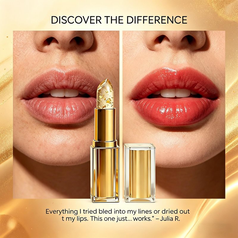 Arellia Signature Lipstick,Arellia Skin-Adaptive Lipstick for Older Women,PH Adjusting Lipsticks for Color Changing,Transferproof Clear Lip Gloss, Long Lasting Moisturizing Tinted Lip Balm (1pc)