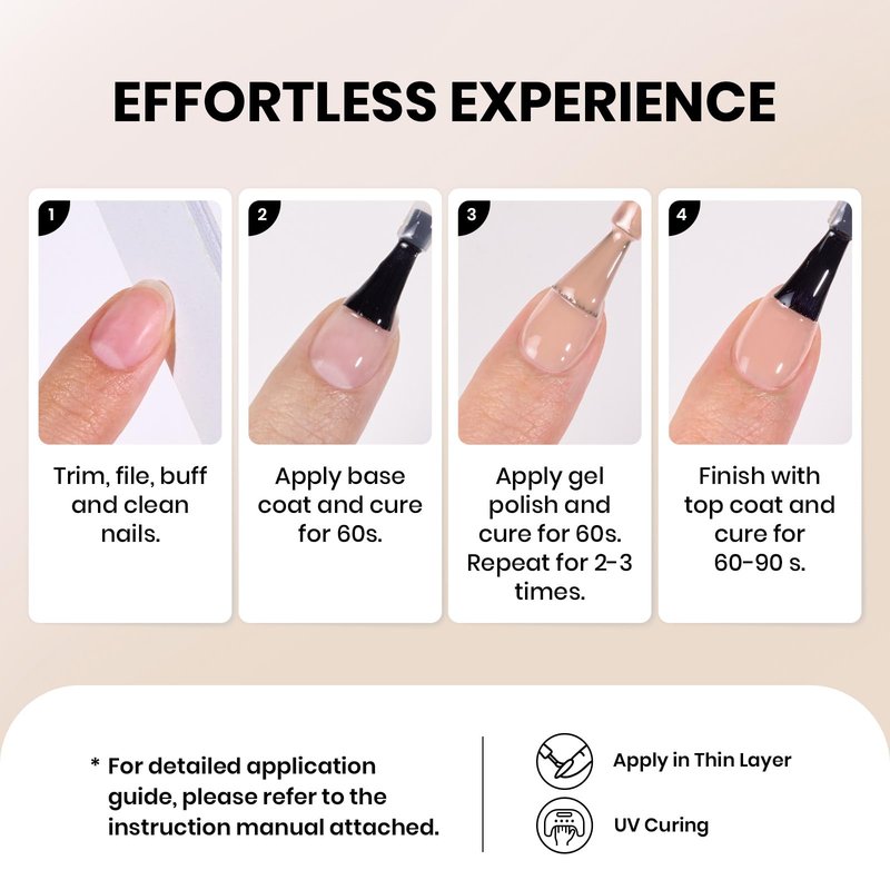 Beetles Nude Fall Gel Nail Polish 10ml Light Brown Color Gel Polish Soak off UV Led Lamp Needed Manicure Salon DIY Home Gift for Women Oat Latte