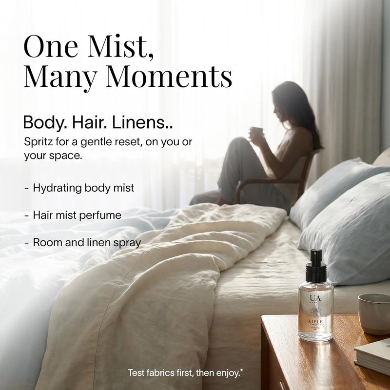 Kiele Gardenia Body and Hair Mist from Hawaii, Hair Perfume for a Light, Hydrating Refresh, Body Mist for Women and Men, Alcohol-Free, With Moisturizing Hyaluronic Acid & Glycerin, 3.4 oz