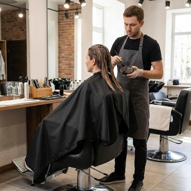 **Skiennix Waterproof Barber Cape - Professional Unisex Hair Cutting Cape for Adults | Bulk Pack**