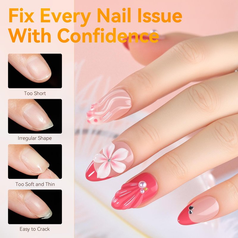Makartt Nail Tips: Short Almond Full Cover Fake Nails 510pcs, 15 Sizes Soft Gel Half Matte Pre-shape Soak Off for Press on Nails DIY for Extension No Crease Acrylic Nail Manicure DIY Salon Home