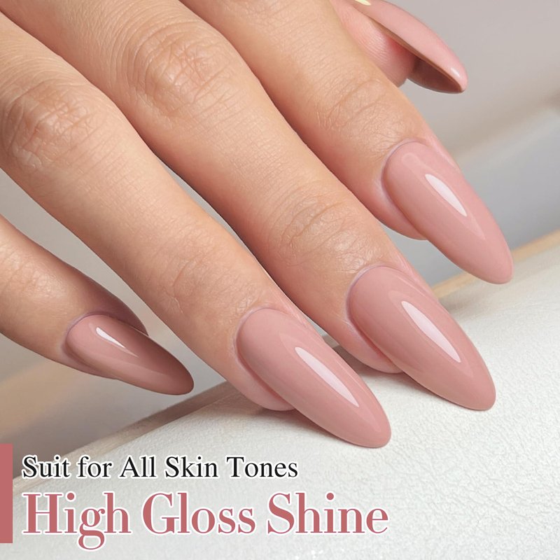 Double Rhythm 15ML Gel Nail Polish Pure Sheer Same Color Same Bottle Soak Off Gel Polish Art Manicure Salon DIY at Home for Women (Pink-A1116)