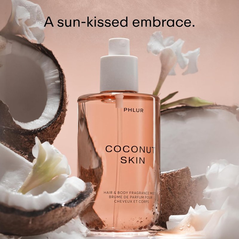 Coconut Skin Body Mist | Hair & Body Perfume for Women - 8 Fl Oz, Fresh Coconut & Caramel Scent