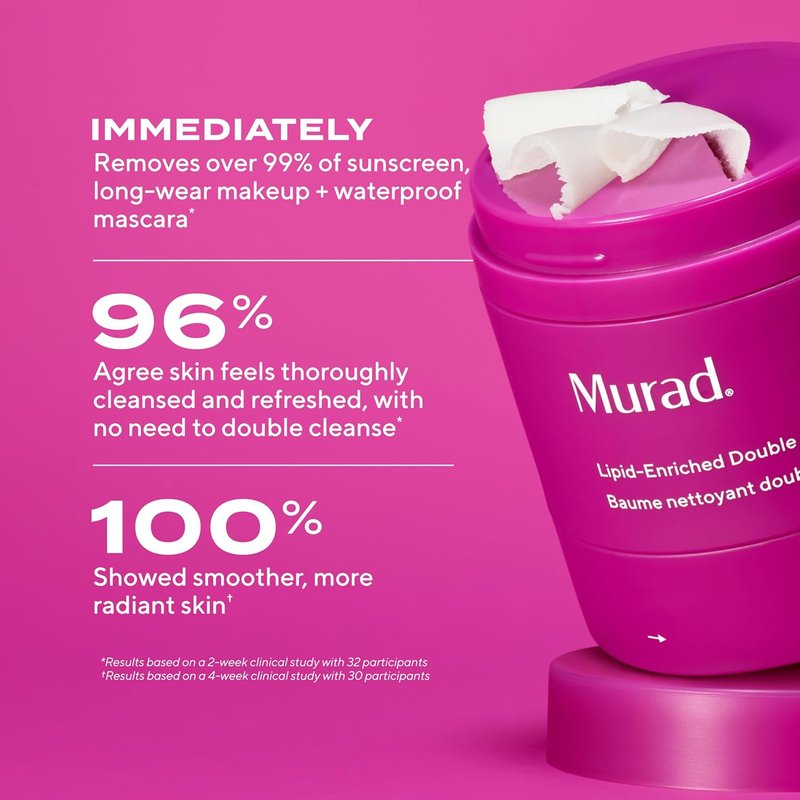 Murad Lipid-Enriched Double Cleansing Balm - Hydrating Balm-to-Oil Makeup Remover | 1.7 Fl Oz