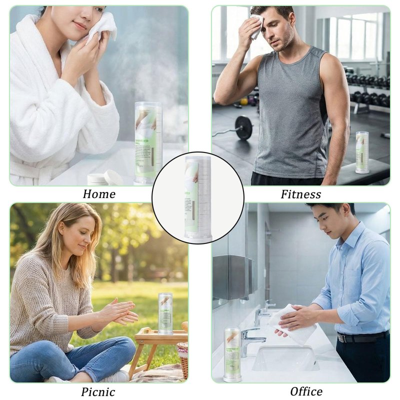 Hot Face Towel Heater Machine,Disposable Towel Heater,5-Second Warmth,Smart Voice Alerts, Adjustable Constant Temperature,Auto Compressed Towels Warmer For Home (60PCS Towels)