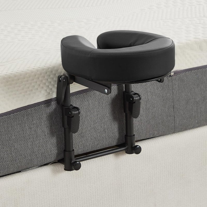 HoMove Massage Headrest for Bed, Adjustable Massage Face Cradle at Home, Portable Bed Massage Head Holder, Massage Table Head Rest for Salon Spa, Face Down Pillow After Eye Surgery, Black