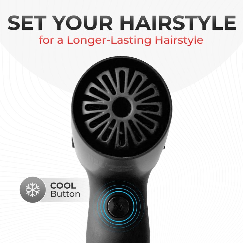 FHI Heat Innovator Pro Power Speed Professional Hair Dryer with Diffuser - Advanced Ionic Technology, Quick-Dry Blow Dryer, Cool Shot Button, Quiet Operation, Lightweight, for All Hair Types