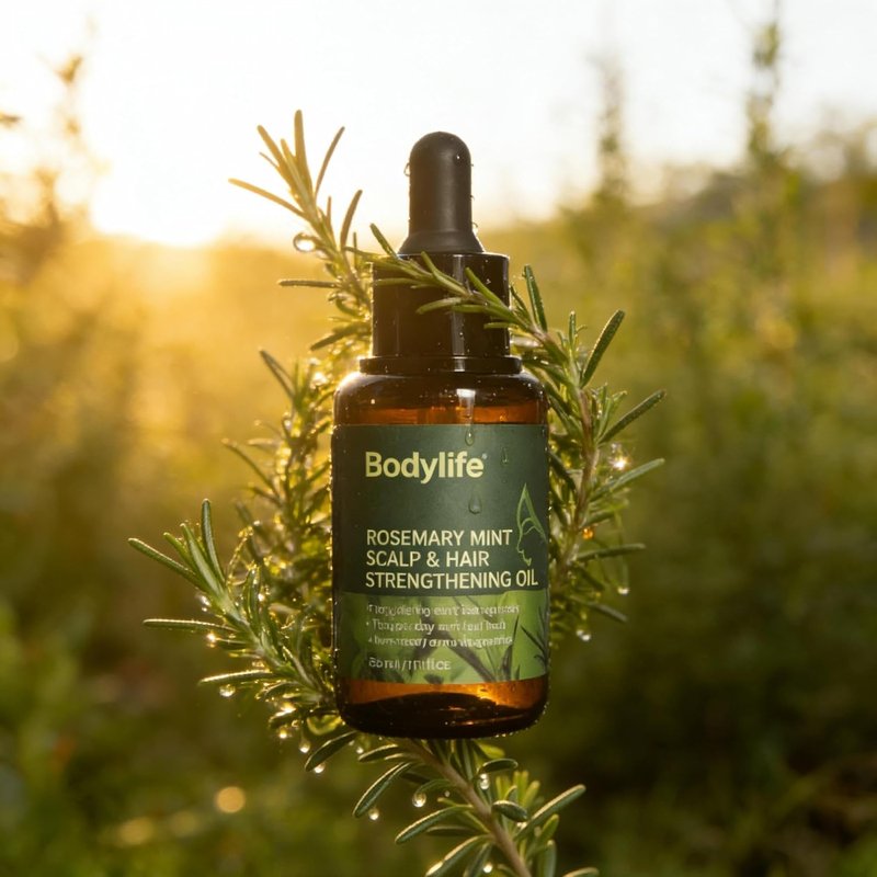 Rosemary Mint Hair Strengthening Oil - Nourishing Essential Oils for Thicker, Healthier Hair | 1.11oz