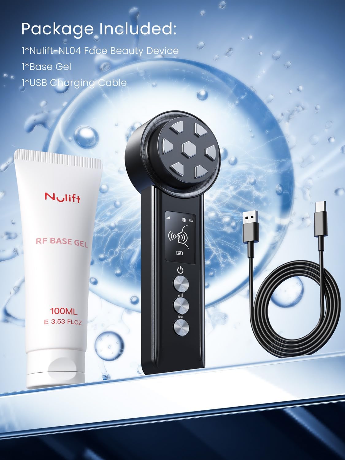 Skiennix Radio Frequency Skin Tightening Device - Smart Electric Facial Beauty Machine for Jawline Lifting & Wrinkle Reduction