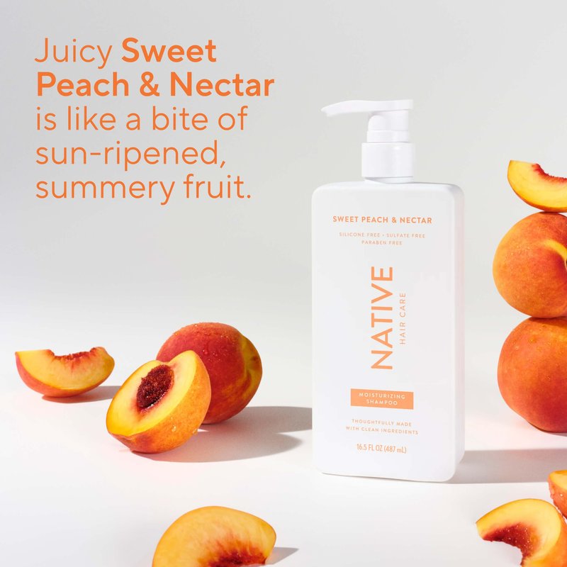 Native Moisturizing Shampoo Sweet Peach & Nectar 16.5 fl Oz.