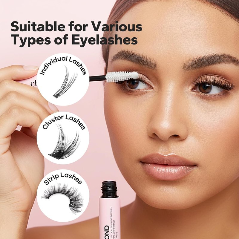 Choppie Lash Cluster Glue - 2-in-1 Super Strong Hold | Quick Drying Waterproof Adhesive (0.17 fl. oz)