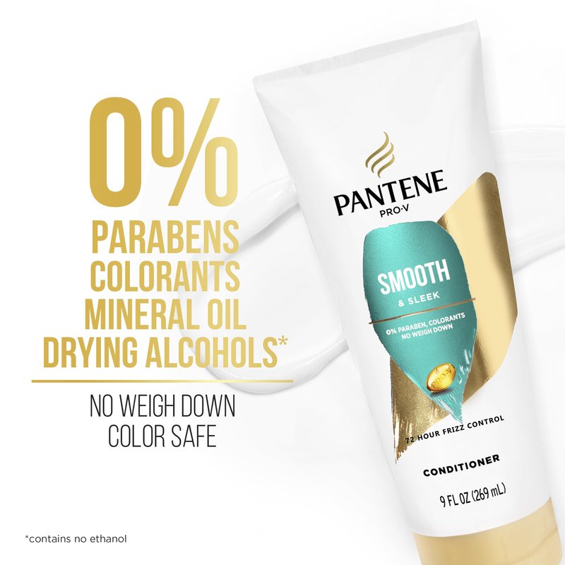 Pantene Pro-V Smooth & Sleek Duo Set Shampoo & Conditioner 12-12.6 Fl Oz