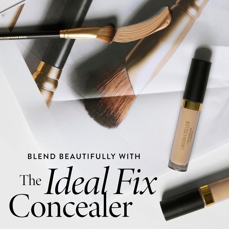 Professional Makeup Brushes - Cruelty-Free Angled Precision Concealer Brush | 17" by Laura Geller New York