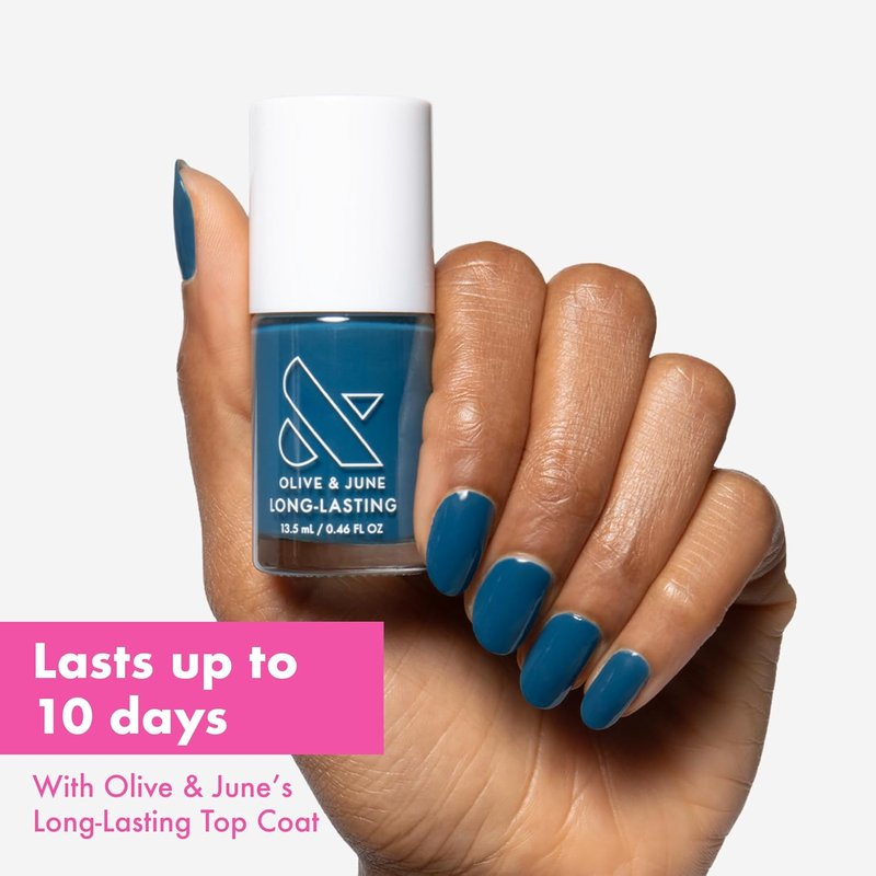 Long Lasting Nail Polish - Gel-Like Finish, No Lamp Needed | 15-Free Vegan & Cruelty-Free | Lasts Up to 10 Days