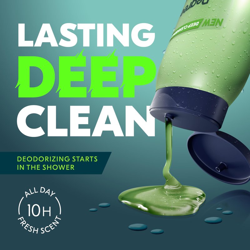 Degree All Day Fresh Body Wash Fresh Energy Deep Cleansing 20 FO