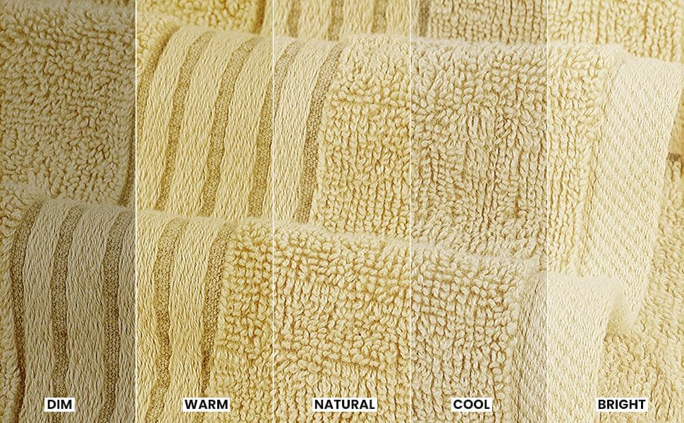 Utopia Towels - Premium 6-Piece Hand Towel Set | 100% Cotton, Lightweight & Absorbent - 16" x 28", Beige