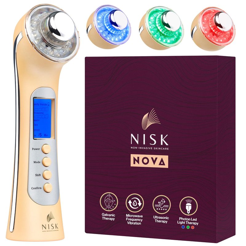 Nova 4-in-1 Cosmetic Skin Care Facial Wand – Home Use Beauty Device, Face Massage & Galvanic Ion Technology for Radiant-Looking Skin