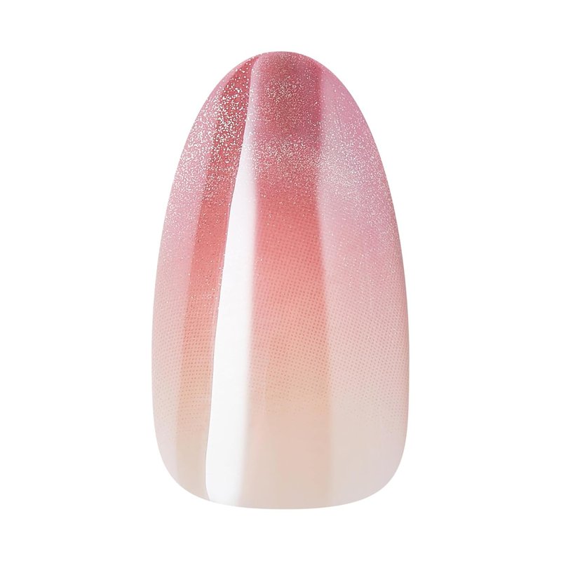 Kiss Glam Press On Nails - Stardust Wonder Pink Almond Shape | 32 Nails, Glue & Manicure Tools Included