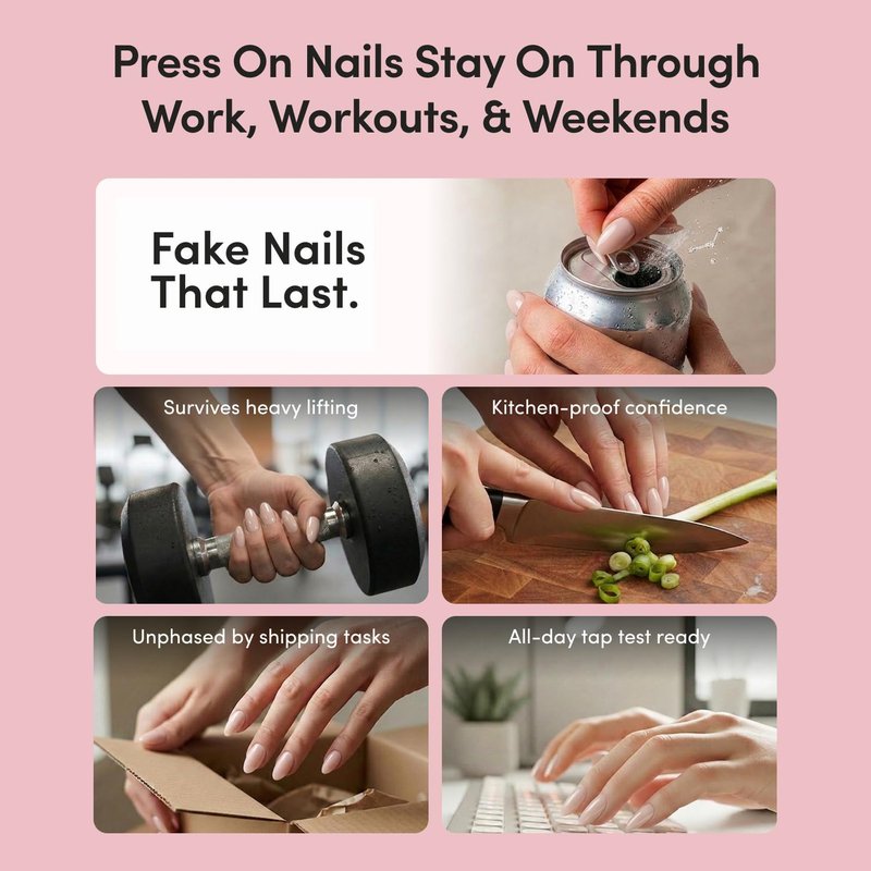 Glamnetic Press On Nails - Green Short Almond Fake Nails with Reflective Glaze Finish | Salon Quality Summer Nails | Midnight Teal |15 Sizes - 30 Nail Kit with Glue
